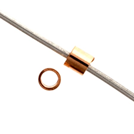 Rose Gold Filled 14k Cut Tube 2x2mm (1.4mm ID) Approx 0.5g
