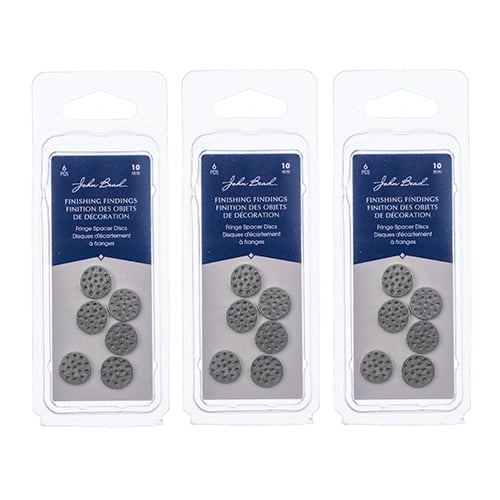 Wickes Fringe Spacer Discs Antique Pewter 6pcs