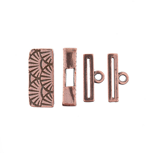 Wickes Small Box Cap Stitch Ends 11/0 2 pairs Antique