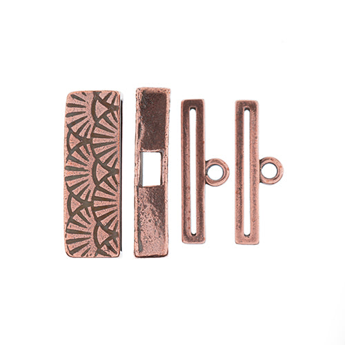 Wickes Large Box Cap Stitch Ends 8/0 2 pairs Antique