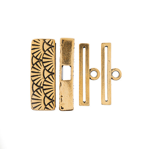 Wickes Large Box Cap Stitch Ends 8/0 2 pairs Antique