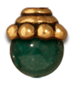 Tierra Cast - Bead Cap Beaded 5mm Antique Gold