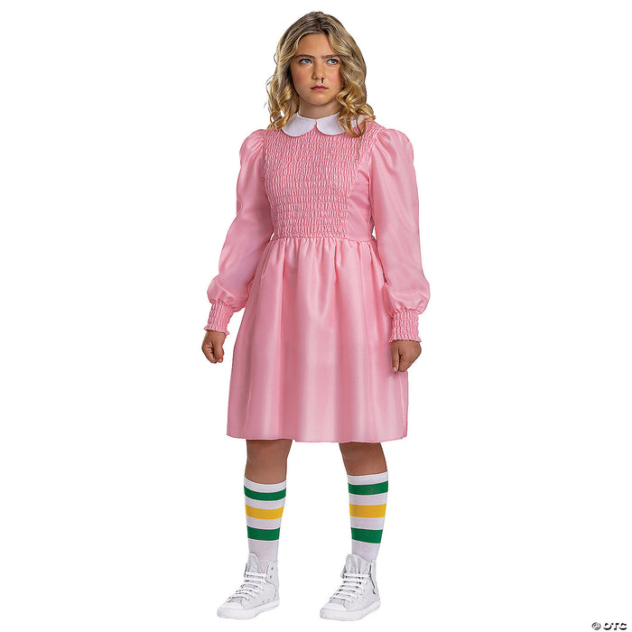 Tween Classic Stranger Things Eleven Pink Dress Costume