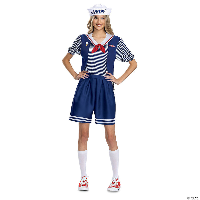 Women's Deluxe Stranger Things Robin Scoops Ahoy Costume