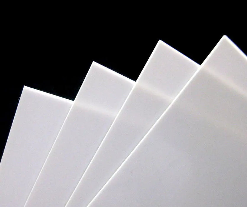 WHITE E- PVC FOAM BOARD PLASTIC SHEETS 1/8 X 24 X 48 VACUUM FORMING