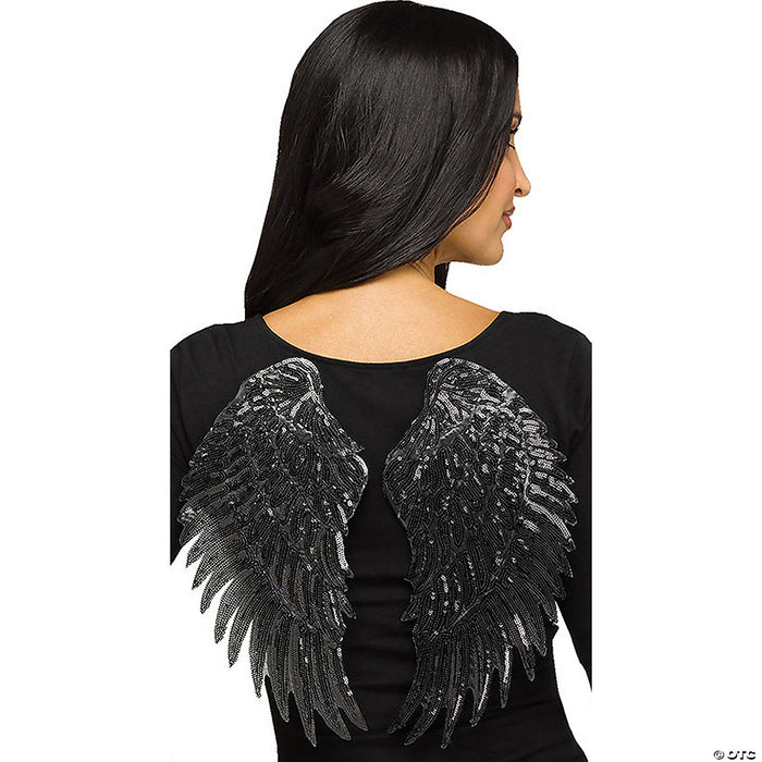 Adult Metallic Sequin Fabric Wings