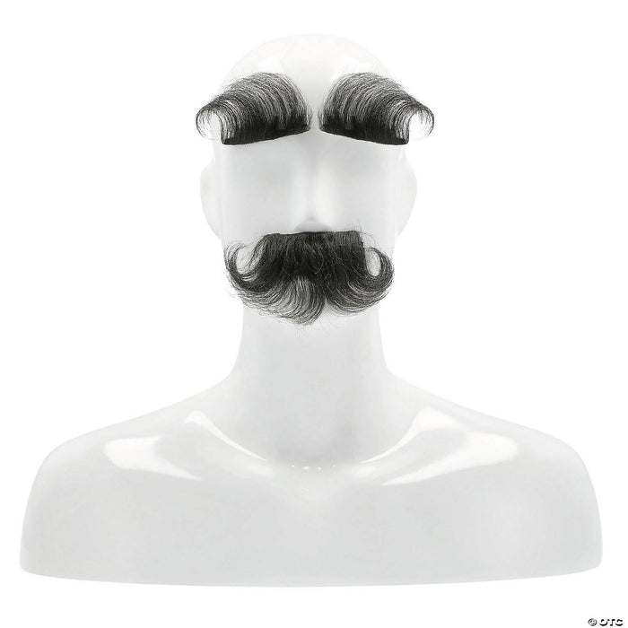 Eyebrows & Mustache Set - Synthetic