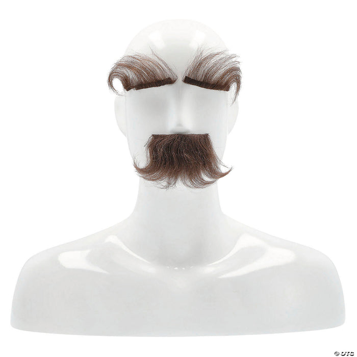 Eyebrows & Mustache Set - Synthetic