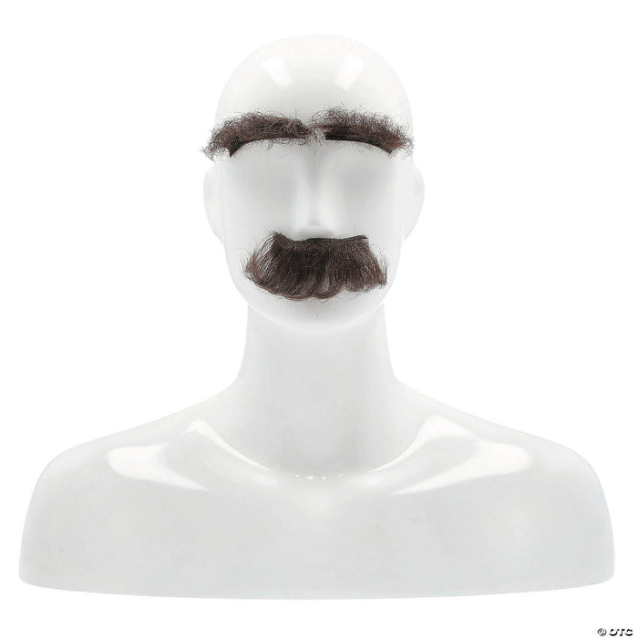 Eyebrows & Mustache Set - Synthetic