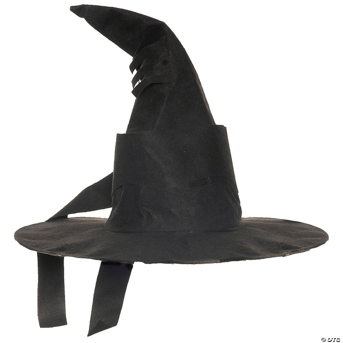 Adults Black Curved Wizard Hat