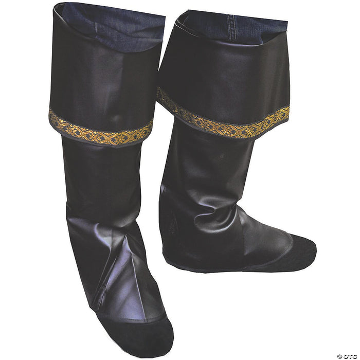 Adults Black Pirate Boot Tops