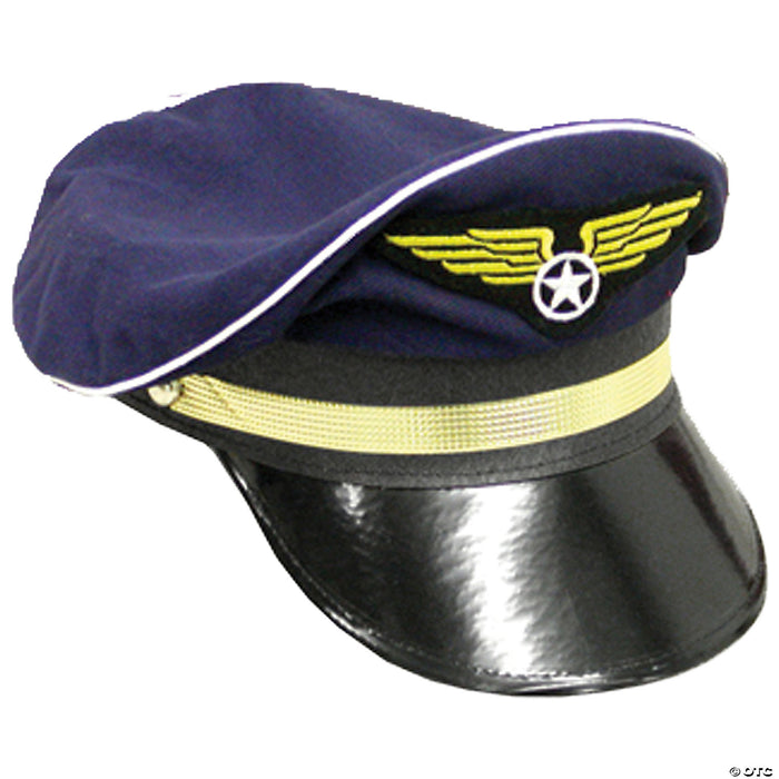 Adults Blue Pilot Hat