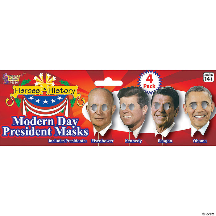 President Face on a Stick Masks