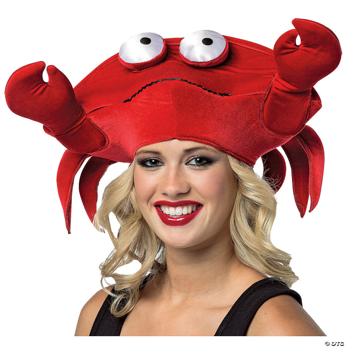 Adults Red Crab Hat