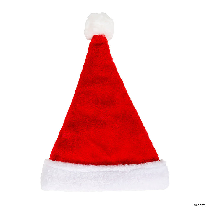 Adults Red Plush Santa Hat