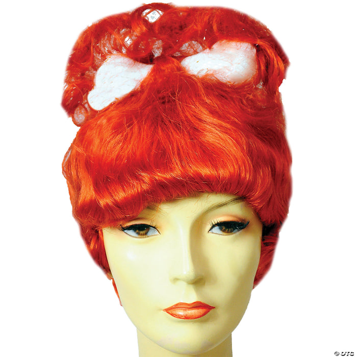 Red Ponytail Wig with Bone