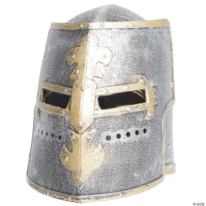 Adults Silver Knight Full Helmet