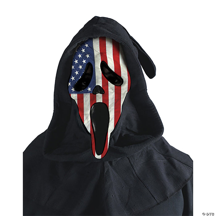 USA Flag Ghost Face Mask