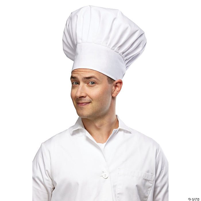 Adults White Chef Hat