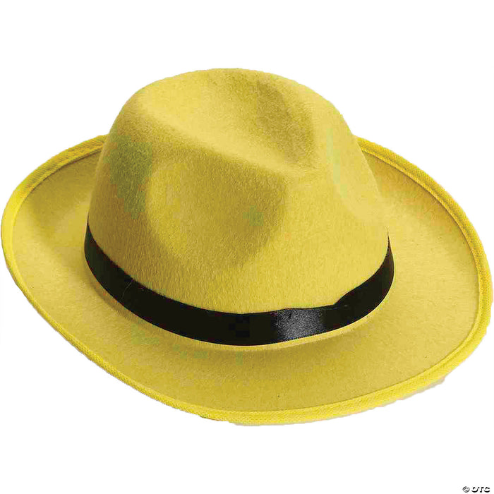 Adults Yellow Fedora Hat