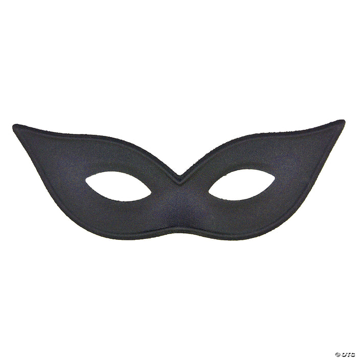 Black Satin Harlequin Mask