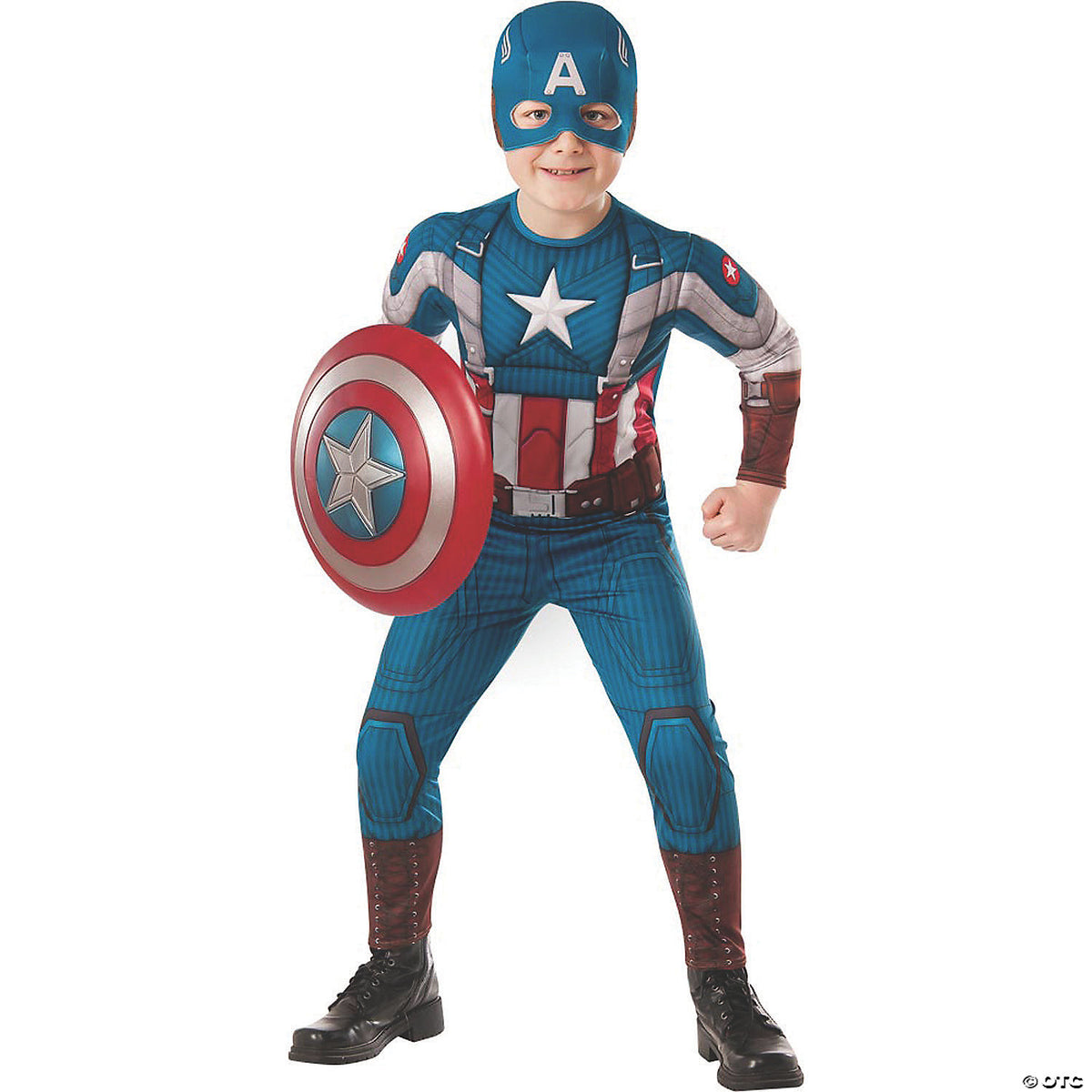 Kids Boy's Captain America Bodysuit Costume