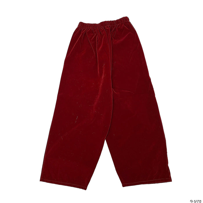 Burgundy Velvet Santa Pants