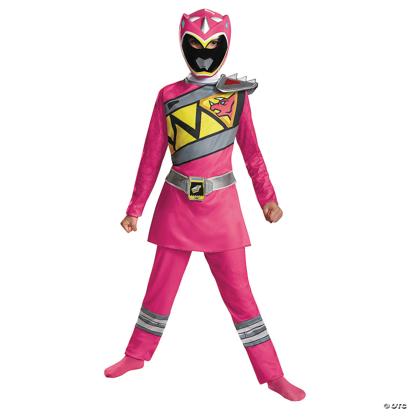 Classic Pink Ranger Dino Child Mask Costume — Cosplay Supplies Inc