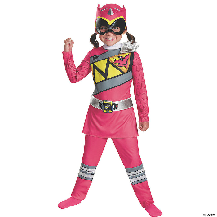 Classic Pink Ranger Dino Child Half Mask Costume