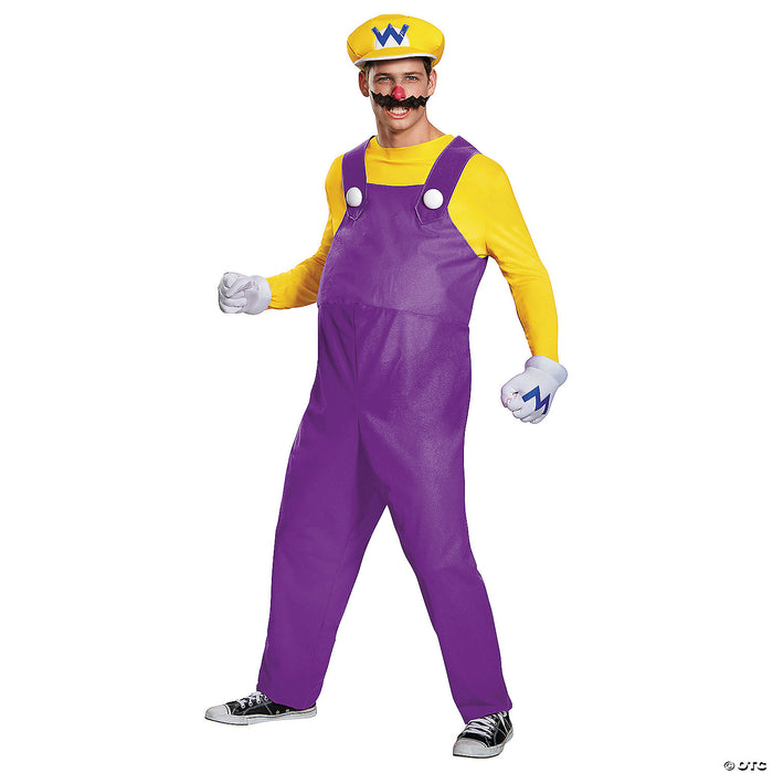 Adults Deluxe Super Mario Bros. Wario Costume