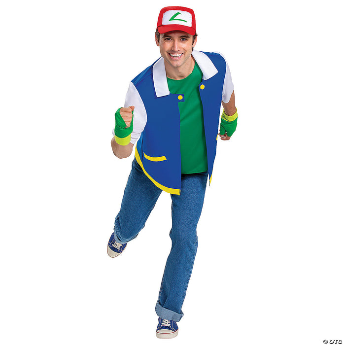 Adults Classic Pokémon Master Ash Ketchum Costume