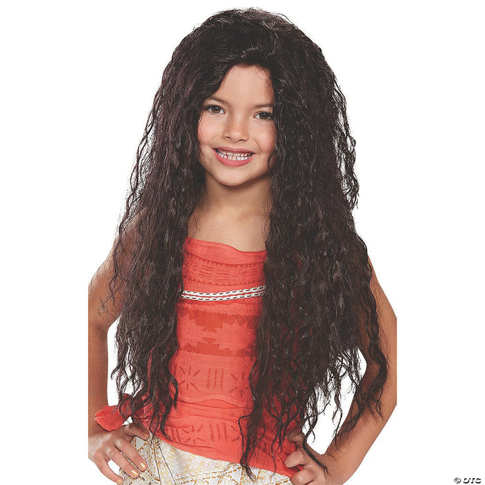 Child Black Deluxe Wavy Long Wig