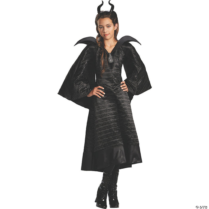 Child Disney's Maleficent Christening Black Gown Costume