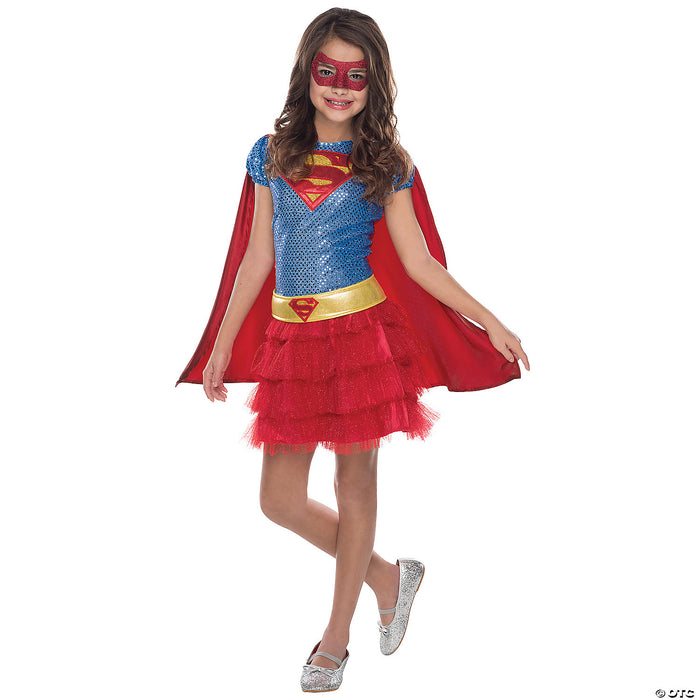 Child Supergirl Tutu Dress Costume