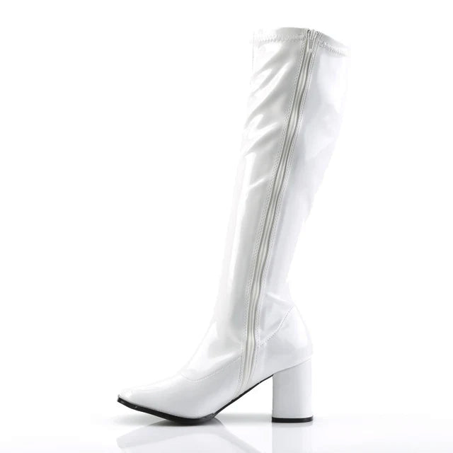 Women's White Go Go Boots