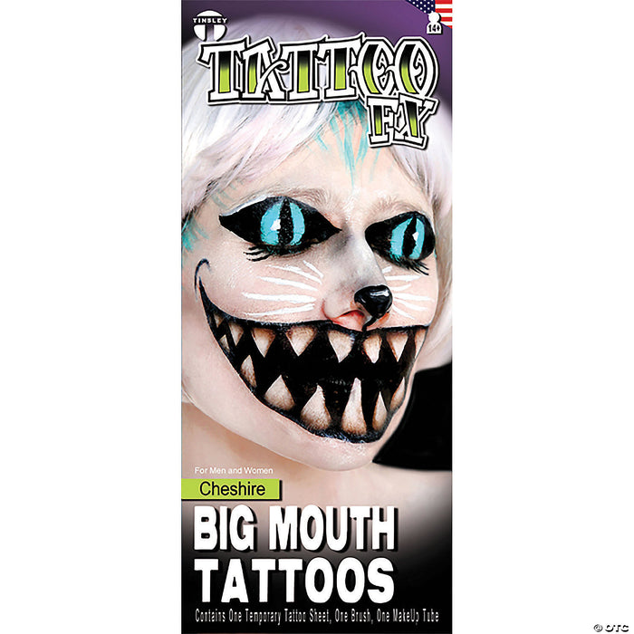 Cheshire Big Mouth Tattoo Fx Prosthetic