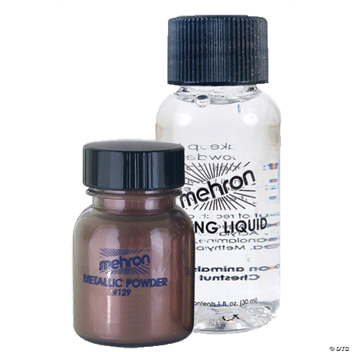 Mehron Metallic Powder with Mixing Liquid