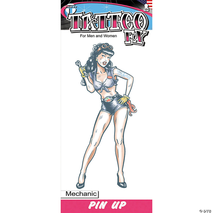 Mechanic Pin Up Tattoo Fx