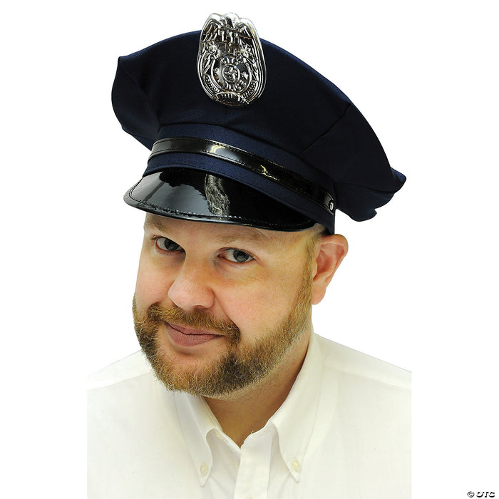 Kids Blue Police Hat with Badge