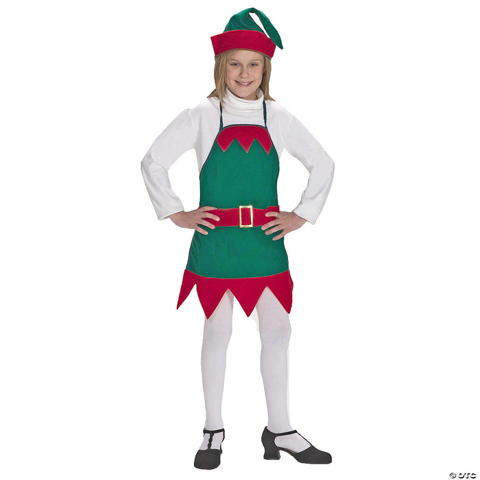 Kids Elf Holiday Apron & Hat