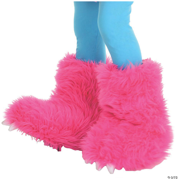 Kids Hot Pink Monster Boot Tops