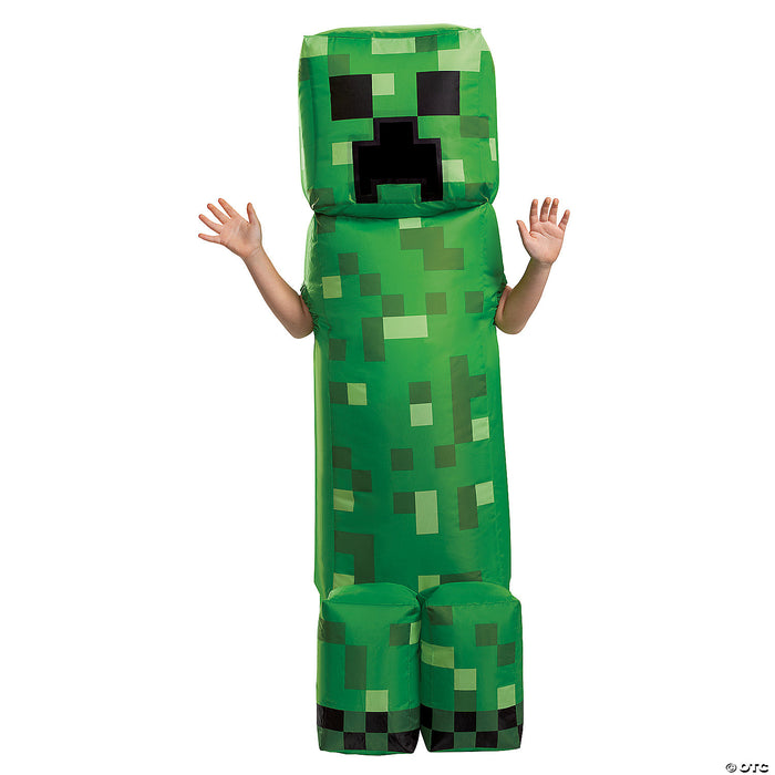 Kids Minecraft Creeper Inflatable Costume