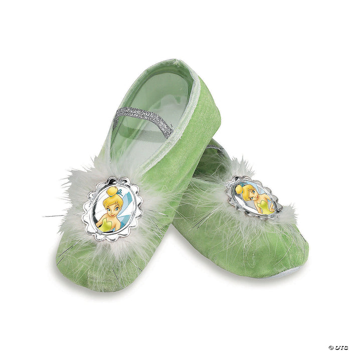 Kids Tinker Bell Green Ballet Slippers