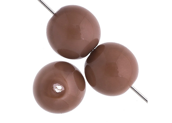 Czech Glass Beads 8in Strand Mudslide