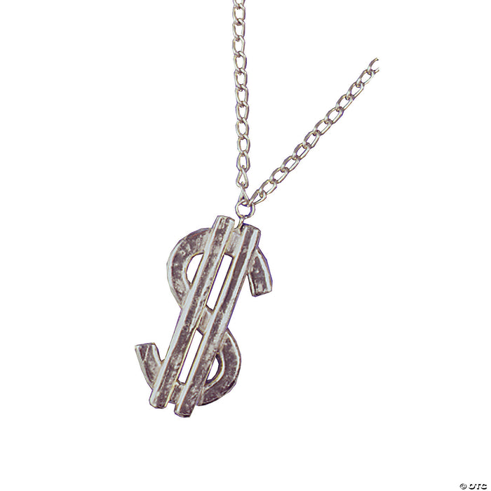 Dollar Sign Medallion Necklace