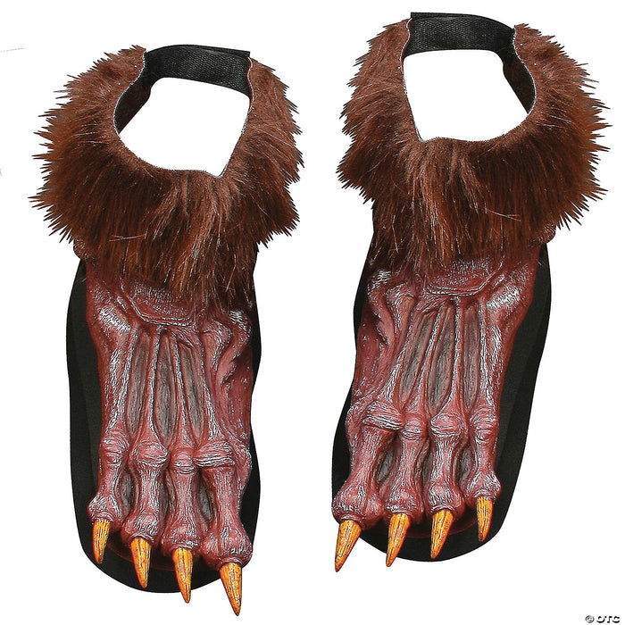 Men's Brown Werewolf Shoe Covers