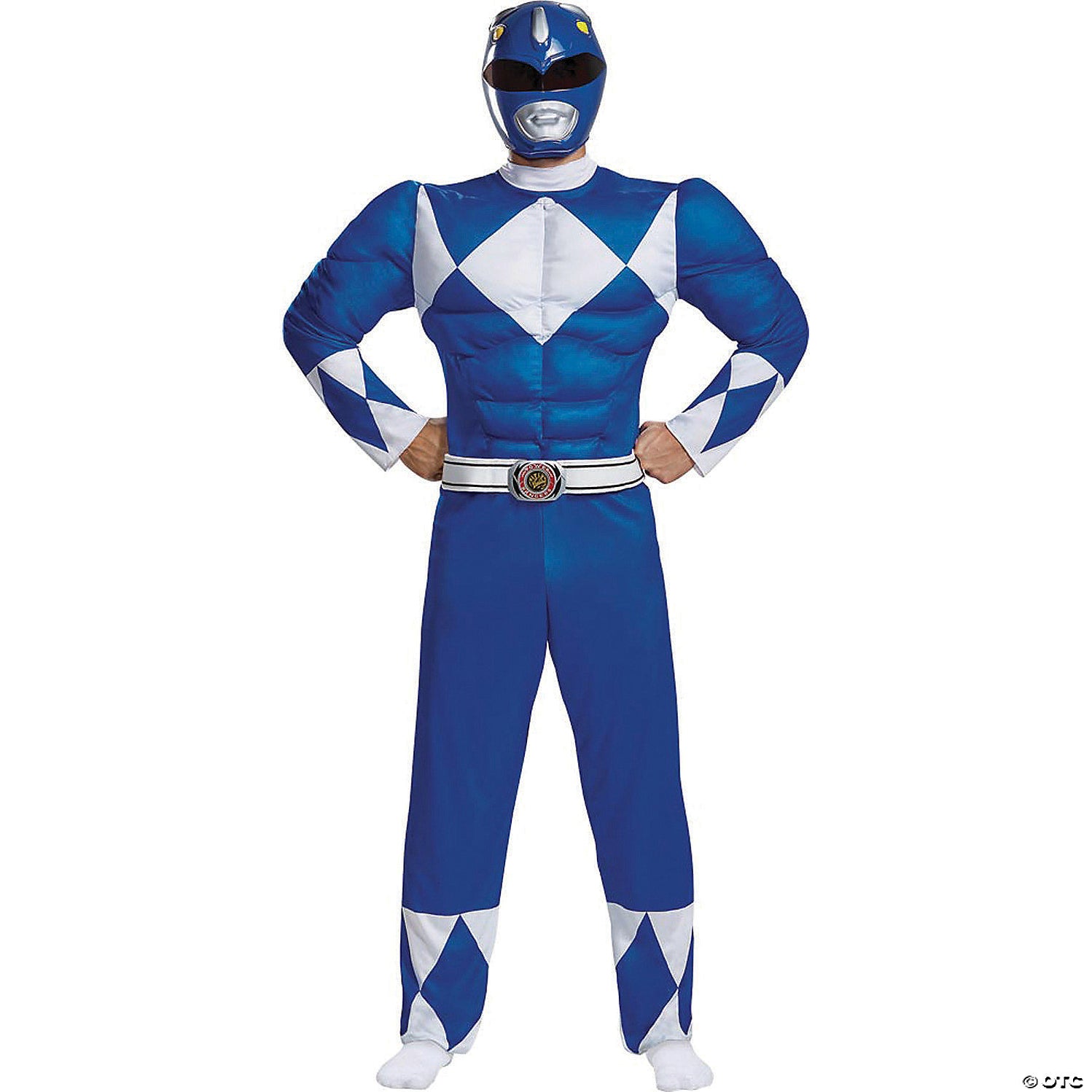 Blue Muscle Pyro Men's Classic Muscle Mighty Morphin Power Ranger Blue Ranger — Cosplay ...