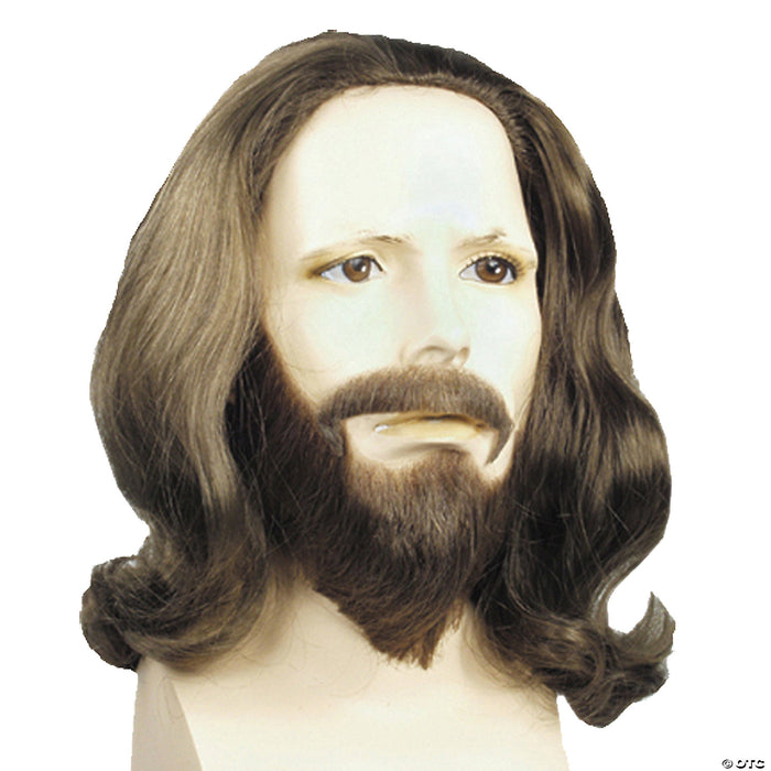 Deluxe Biblical Wig & Beard Set - Human Hair