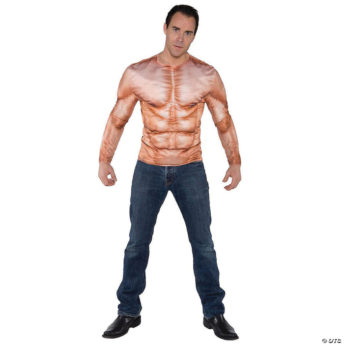 Men's Photorealistic Padded Muscle Shirt — Cosplay Supplies Inc