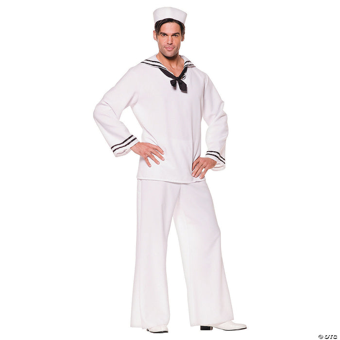 Men's White Sailor Shirt Costume